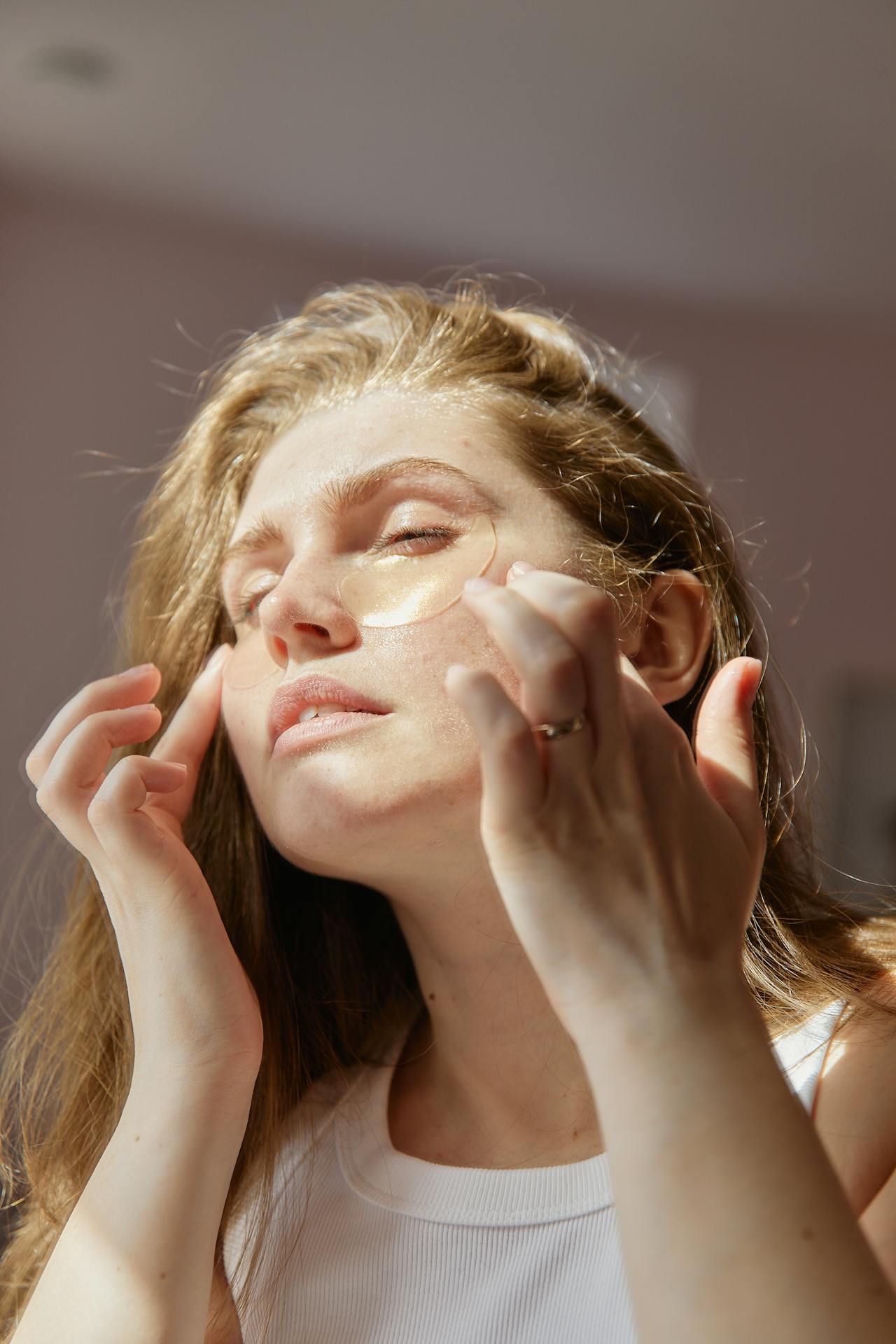 Woman Using a Cosmetic Product