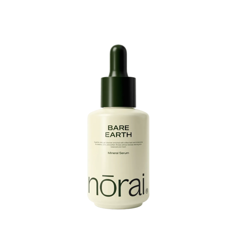 Norai skincare dropper bottle on a white background
